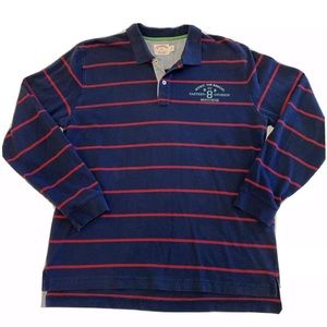 Vintage Brooks Brothers Rugby Shirt XL Navy w/red